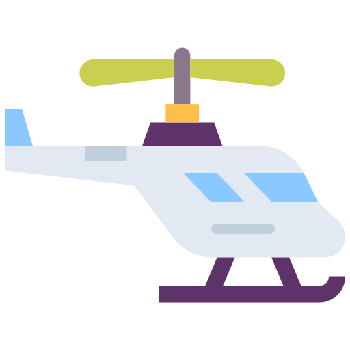 Helicopter Good Ware Flat icon