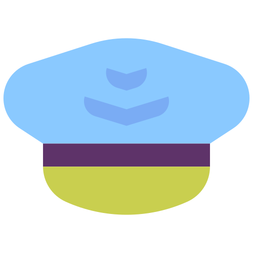 Sombrero de piloto Good Ware Flat icono