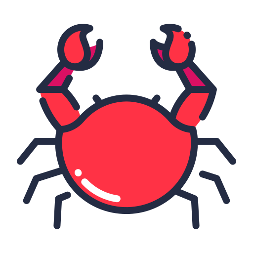 Crab Good Ware Lineal Color icon