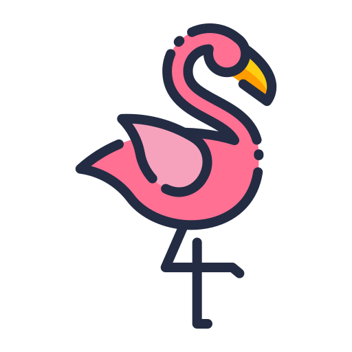 flamingo Good Ware Lineal Color icon