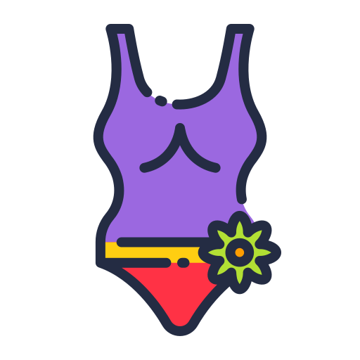 Swimsuit Good Ware Lineal Color icon