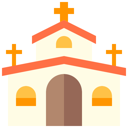 Igreja Justicon Flat Ícone