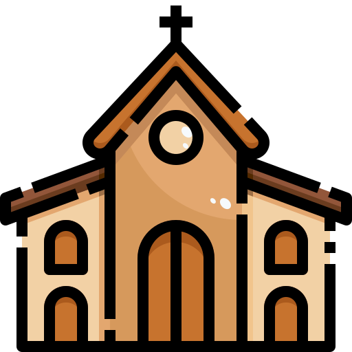 教会 Justicon Lineal Color icon