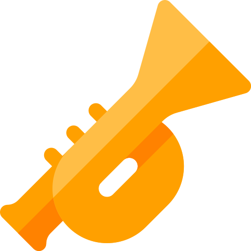 Trompeta Basic Rounded Flat icono