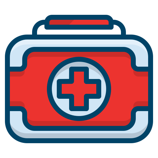 kit de primeros auxilios Generic Outline Color icono