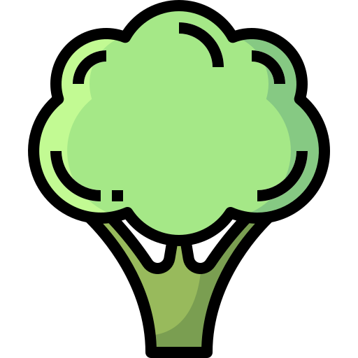 broccoli Justicon Lineal Color icoon