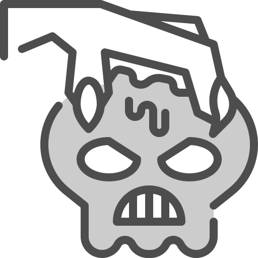 頭蓋骨 Winnievizence Grey icon