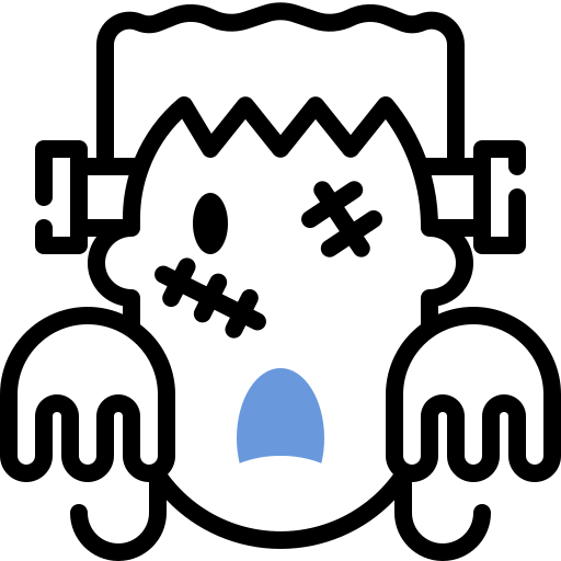 frankenstein Winnievizence Blue icoon