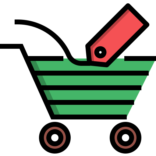 carrito de compras Winnievizence Lineal color icono