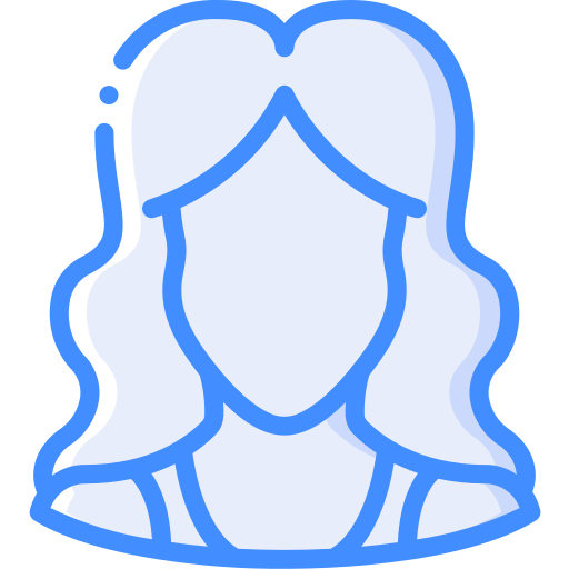 Woman Basic Miscellany Blue icon