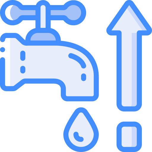 Water rate Basic Miscellany Blue icon