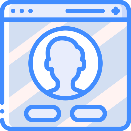 Profile Basic Miscellany Blue icon