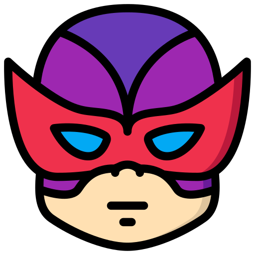 Superhero Basic Miscellany Lineal Color icon