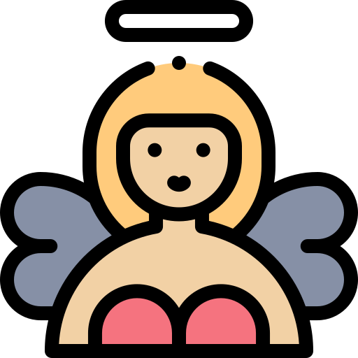 Angel Detailed Rounded Lineal color icon