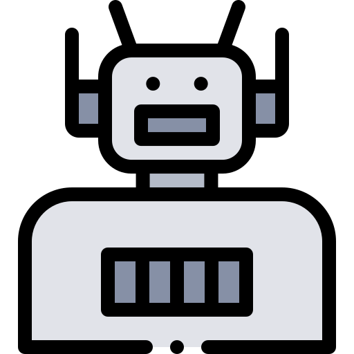 Robot Detailed Rounded Lineal color icon