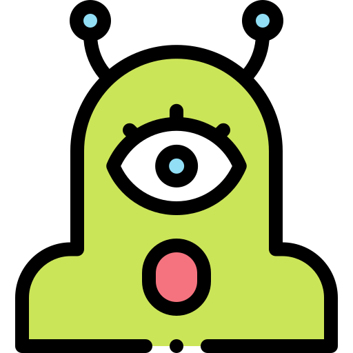 Alien Detailed Rounded Lineal color icon