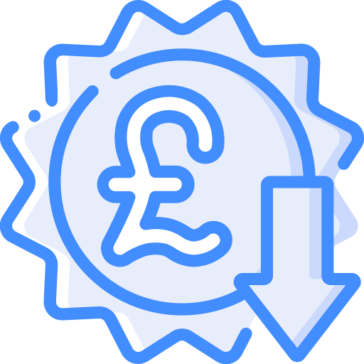 Pound Basic Miscellany Blue icon