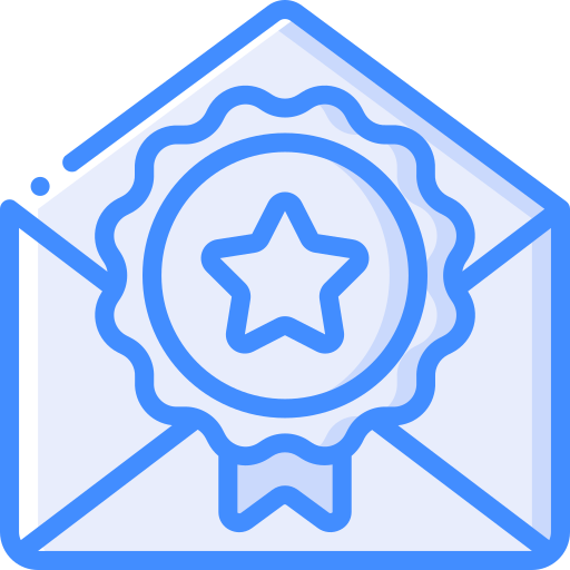 보상 Basic Miscellany Blue icon
