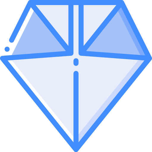 Fold Basic Miscellany Blue icon