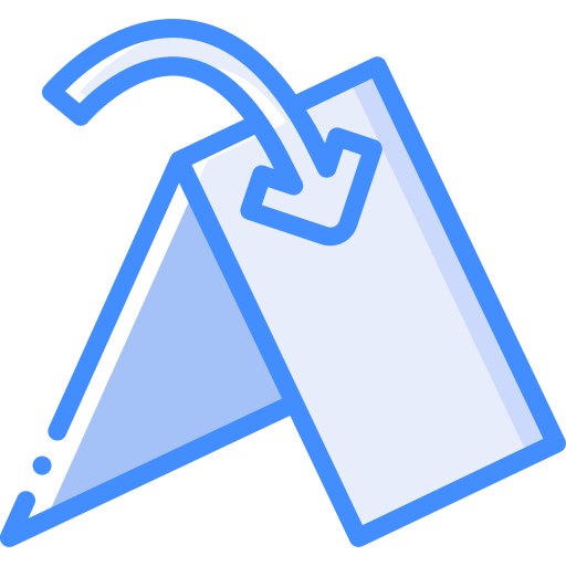 Fold Basic Miscellany Blue icon