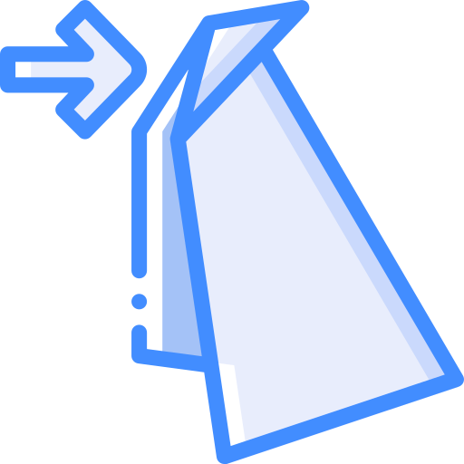 Fold Basic Miscellany Blue icon