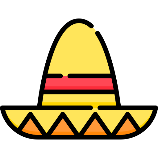 chapéu mexicano Special Lineal color Ícone