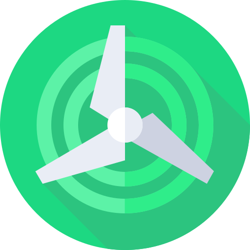 windenergie Flat Circular Flat icon