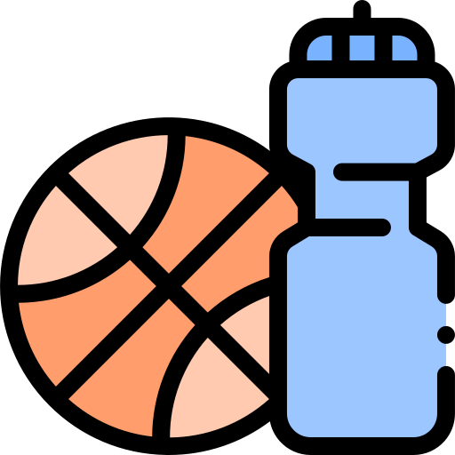 Basketball Detailed Rounded Lineal color icon