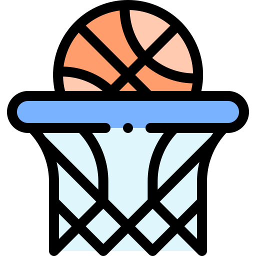 Баскетбол Detailed Rounded Lineal color иконка