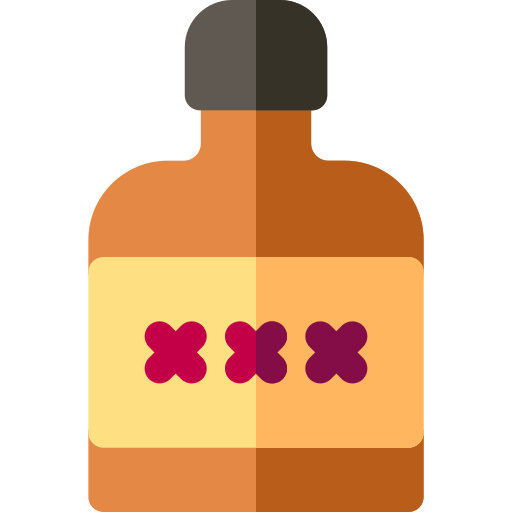 alkohol Basic Rounded Flat ikona
