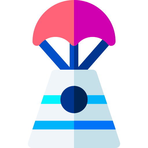 Space capsule Basic Rounded Flat icon