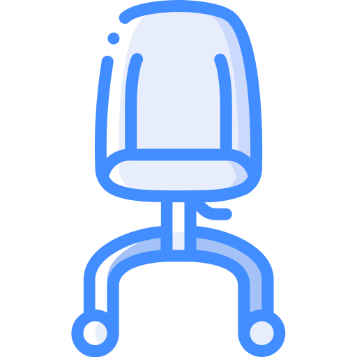 Office chair Basic Miscellany Blue icon