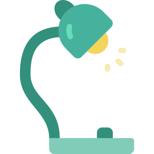 Desk lamp Basic Miscellany Flat icon