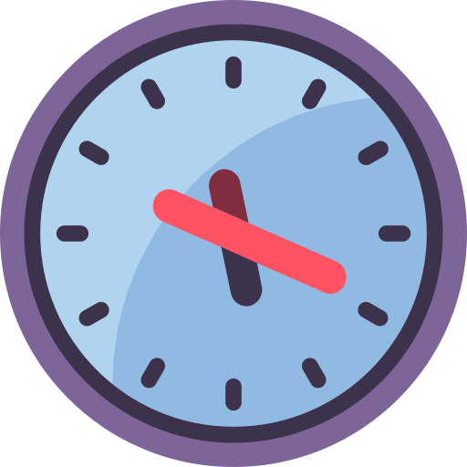 Reloj Basic Miscellany Flat icono