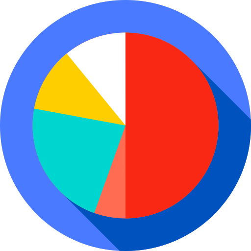 diagramme circulaire Flat Circular Flat Icône