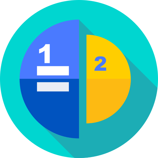 Ratio Flat Circular Flat Ícone
