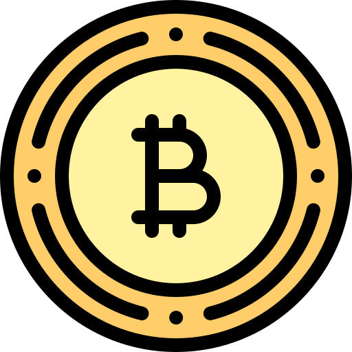 bitcoiny Detailed Rounded Lineal color ikona