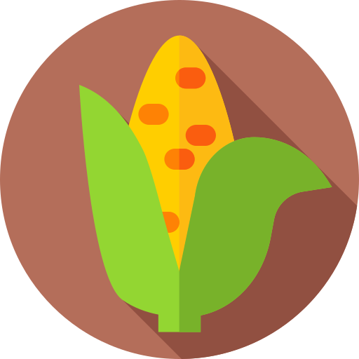 maïs Flat Circular Flat icoon