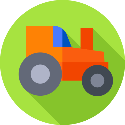 Трактор Flat Circular Flat иконка