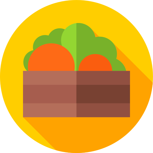 Vegetables Flat Circular Flat icon