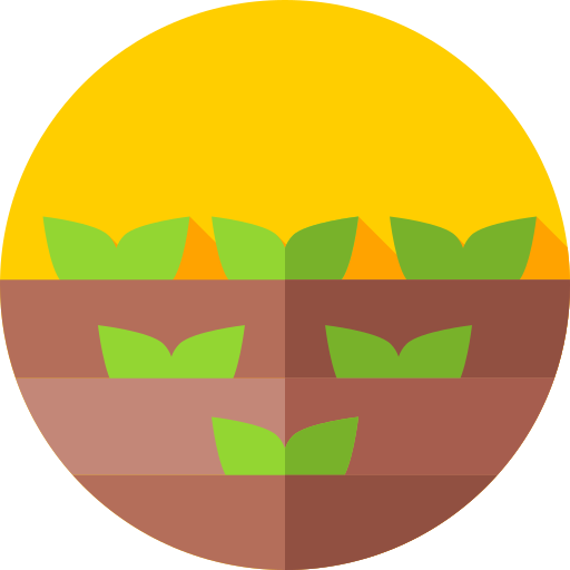 콩나물 Flat Circular Flat icon