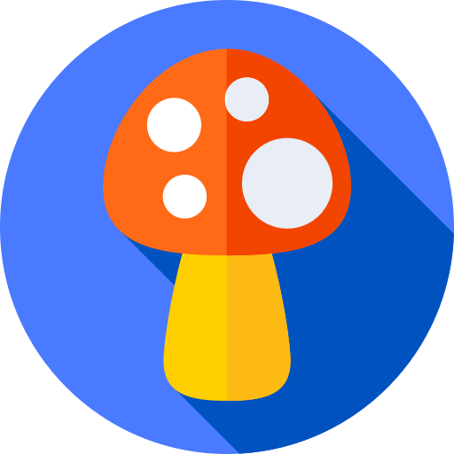 Mushroom Flat Circular Flat icon
