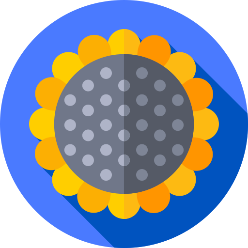 Girasol Flat Circular Flat icono