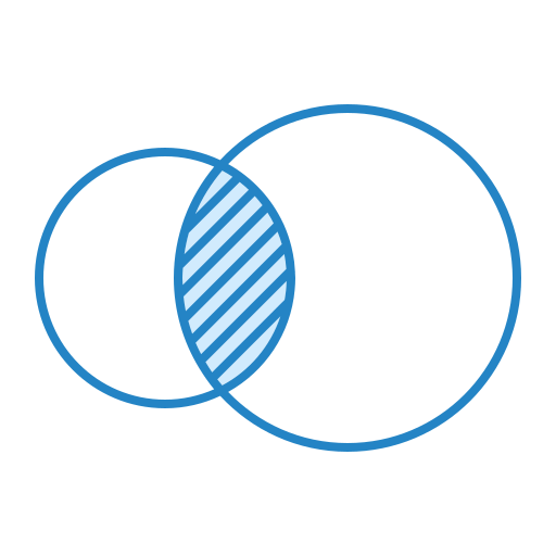 벤 다이어그램 Generic Blue icon