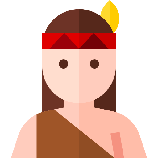 Pocahontas Basic Straight Flat icon