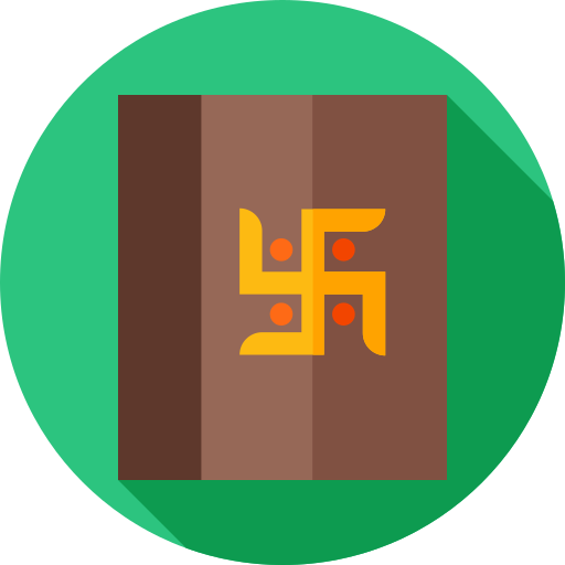 Hinduismo Flat Circular Flat icono