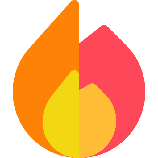 Fuego Basic Rounded Flat icono