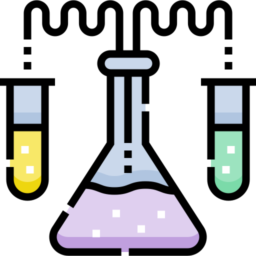 chemie Detailed Straight Lineal color icon
