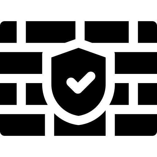 firewall Basic Rounded Filled icoon