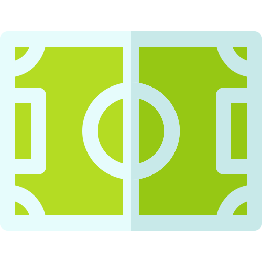Campo de fútbol Basic Rounded Flat icono